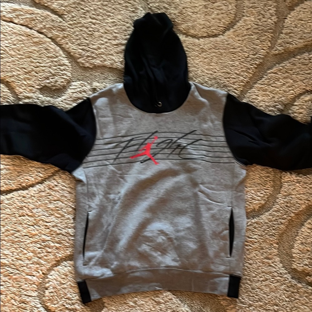 Men's Black and Gray Hoodie
